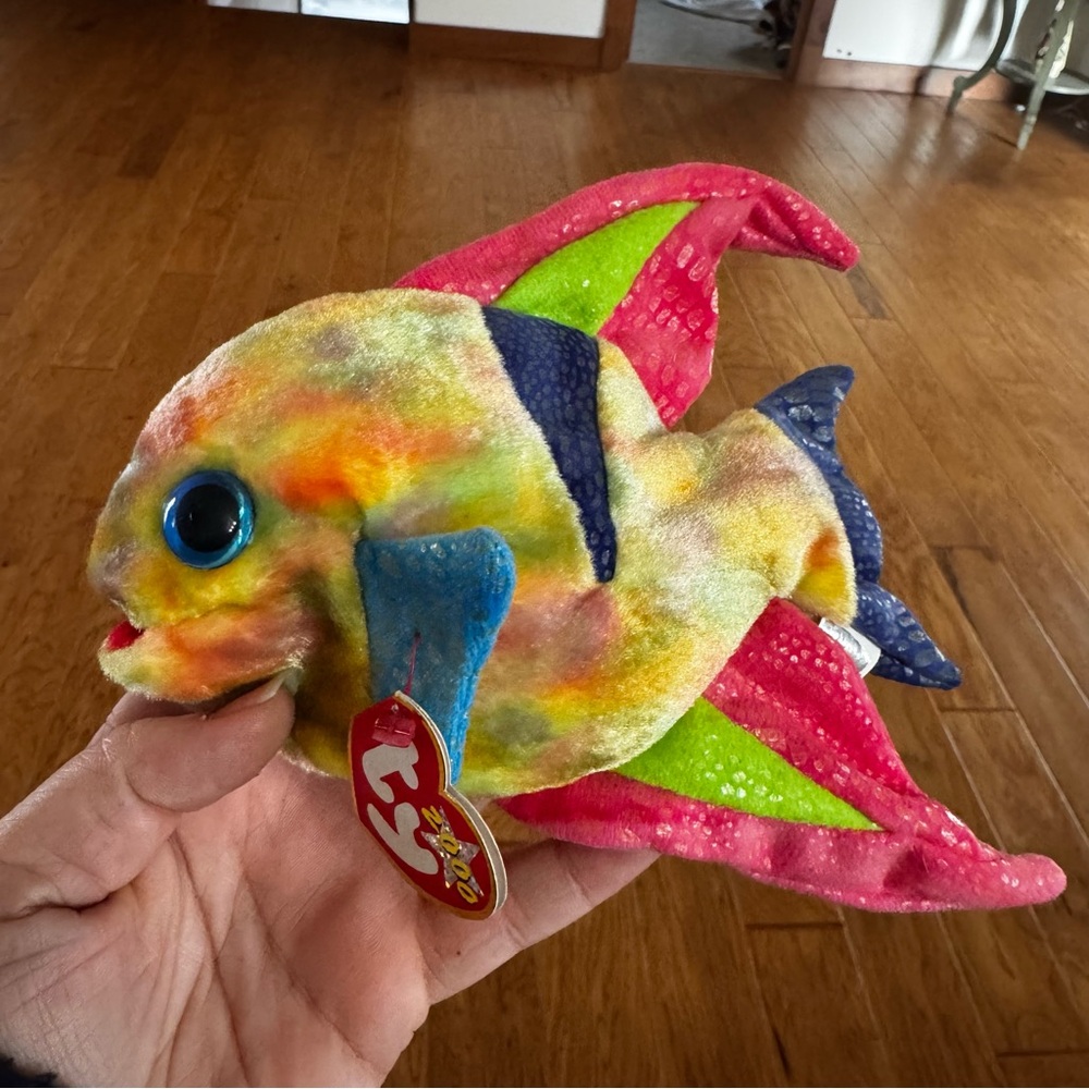 Vintage Ty Beanie Baby Aruba the Fish 2000 Colorful